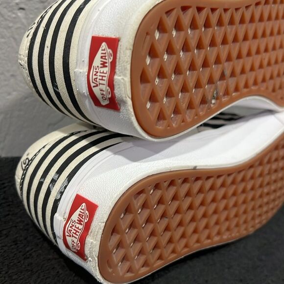 🔥🔥 VANS Comfycush ERA Black/Cream Skate Sneakers Women Sz 8 / Men Sz 6.5 - EUC - Picture 10 of 12